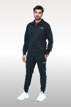 Men’s Trending Black Blue Tracksuit