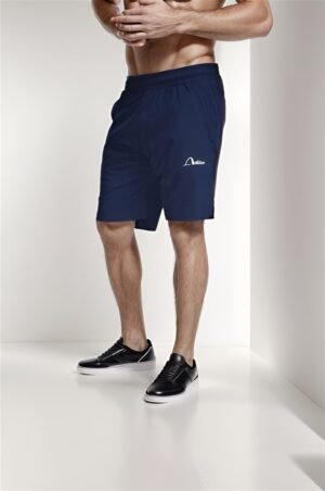 Men simple premium Woven Stretched blue shorts